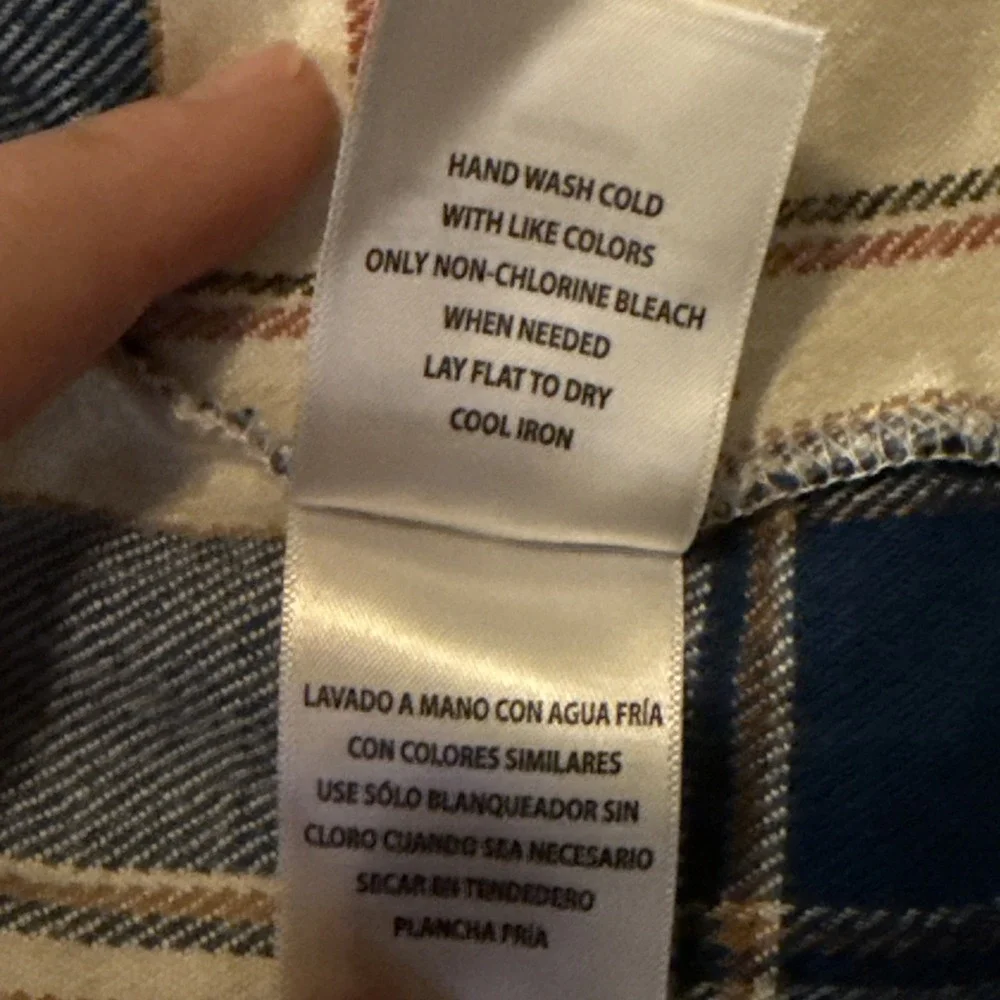 Idyllwind Miranda Lambert Shirt Womens XL White Blue Plaid Pearl Snap Western - Picture 3 of 12